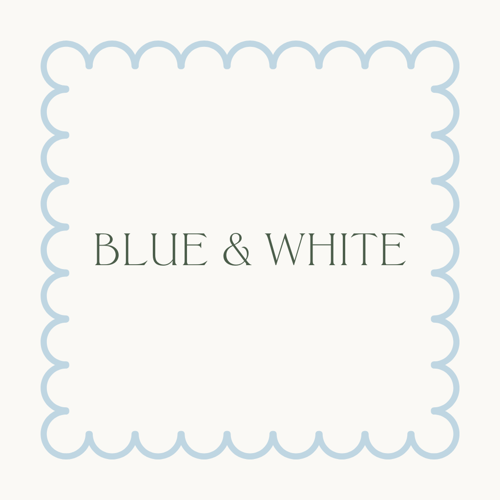 Gathered Manor Blue and White Collection