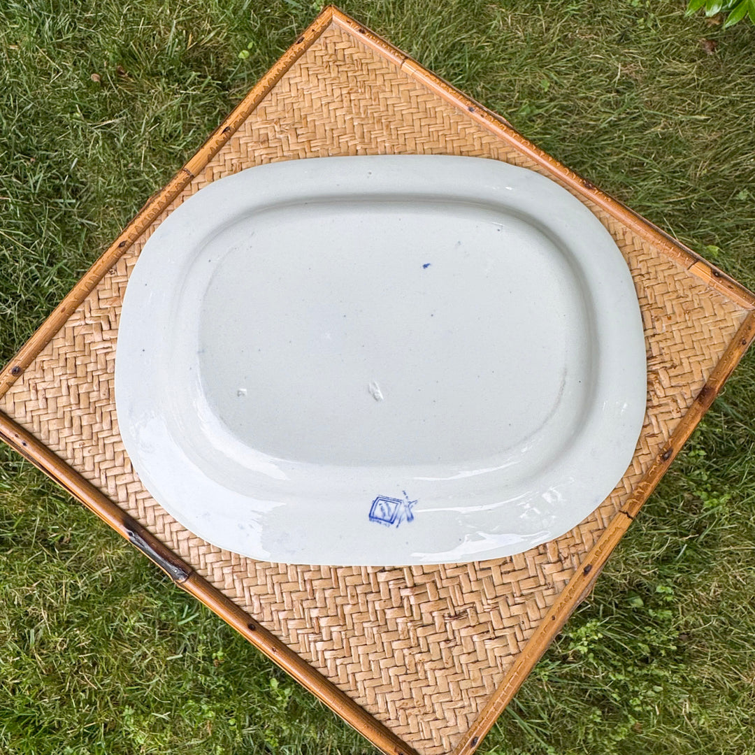 Antique Blue Willow Platter