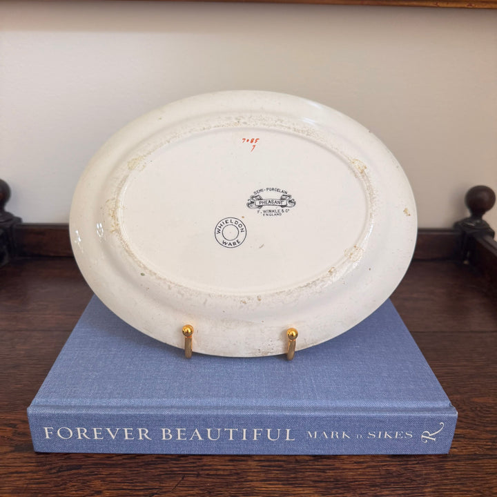 Antique F. Winkle Whieldon Ware Pheasant Platter