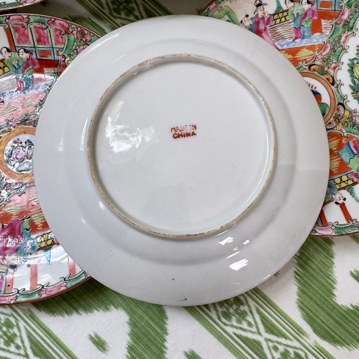 Vintage 9.5" Rose Medallion Plates