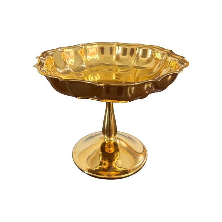 Vintage International Silver Company Gold-Plated Compote