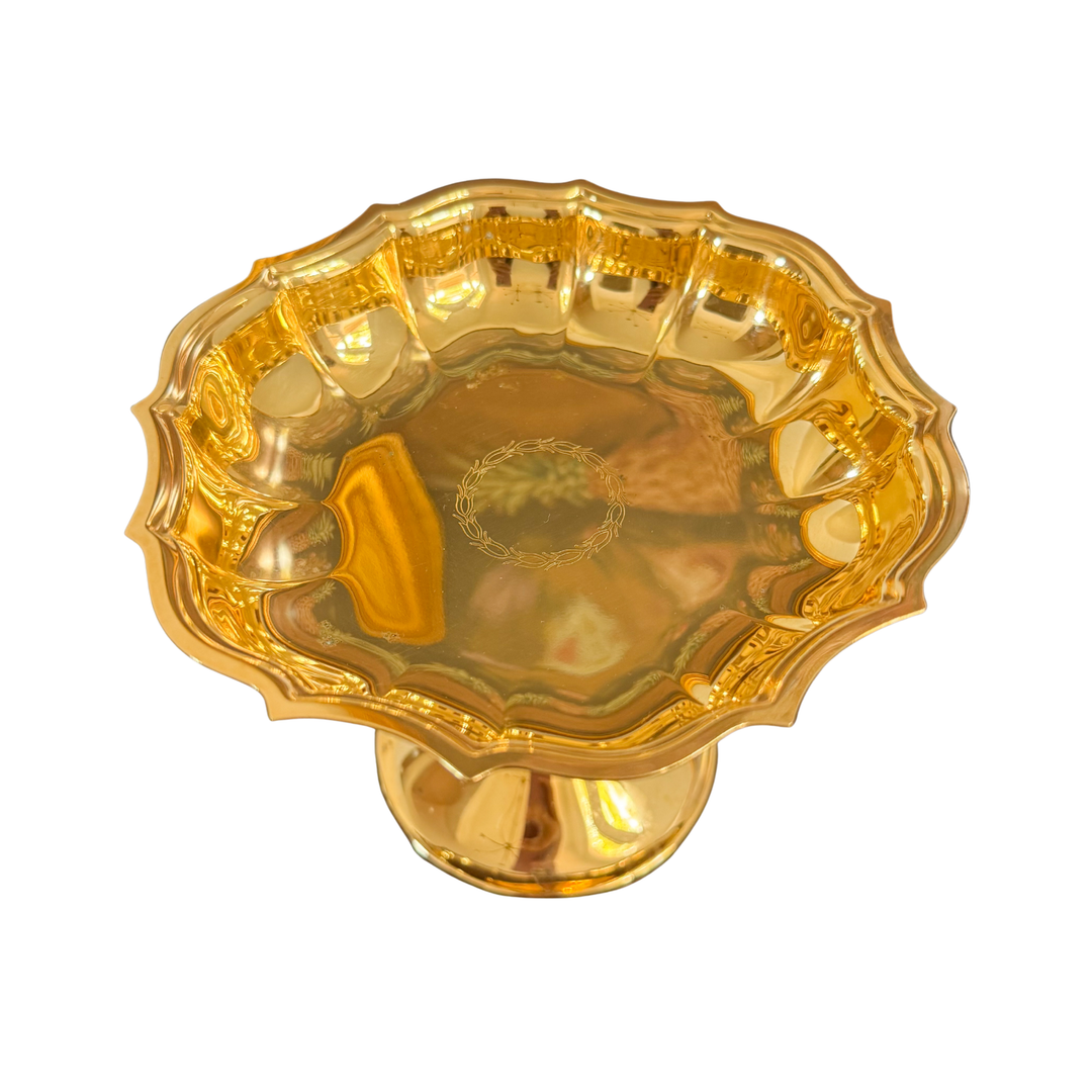 Vintage International Silver Company Gold-Plated Compote