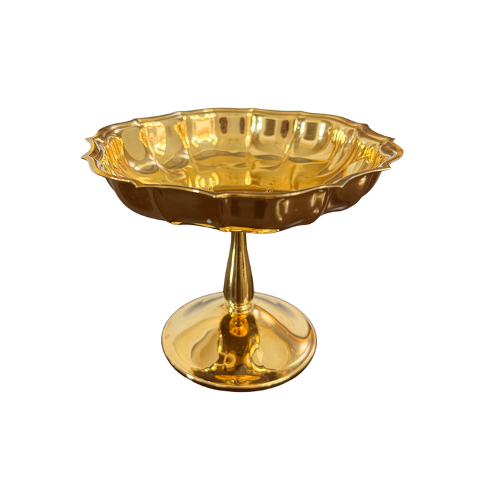 Vintage International Silver Company Gold-Plated Compote