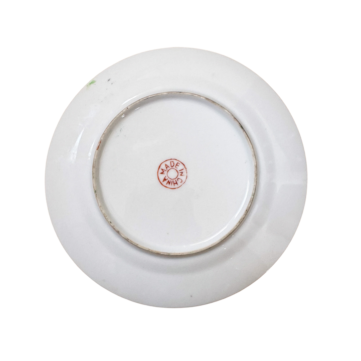 Vintage Pair of Rose Medallion Plates
