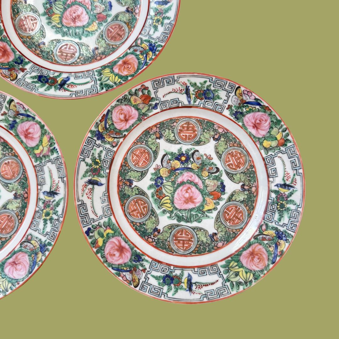 Vintage Rose Canton Plates - Sold Individually