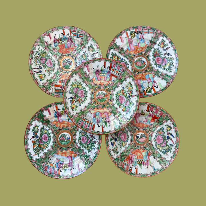 Antique Rose Medallion Plate - Sold Individually