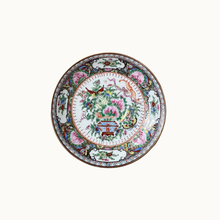 Vintage Famille Rose Saucers