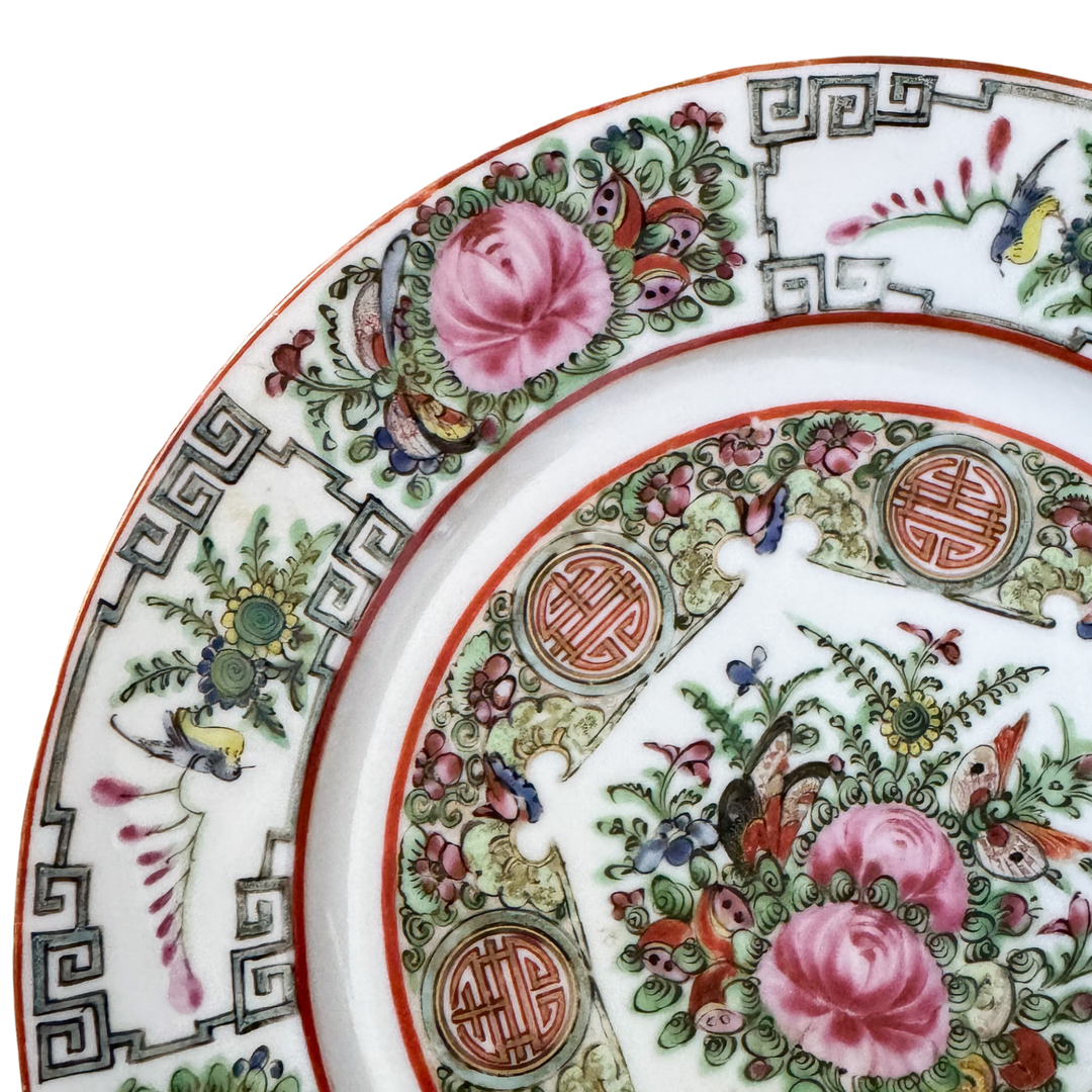 Antique Rose Canton Plate