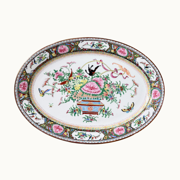 Vintage 16" Famille Rose Platter