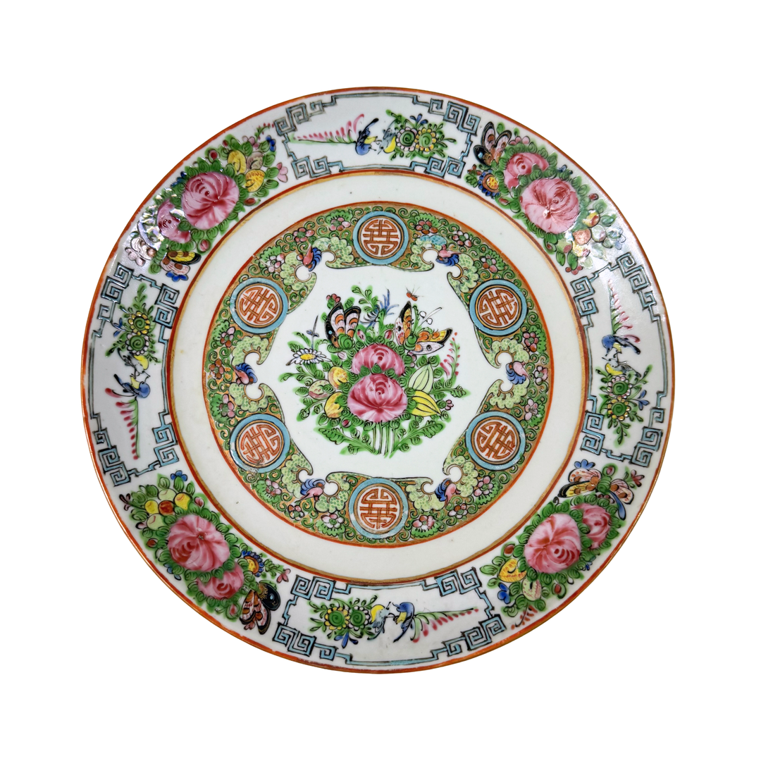 Antique Rose Canton Serving Plates