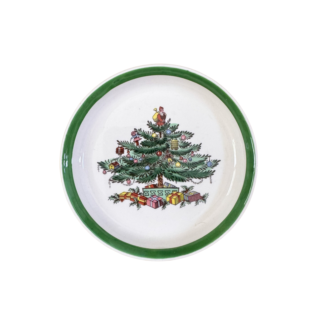Vintage Set of Four Spode Christmas Tree Coasters