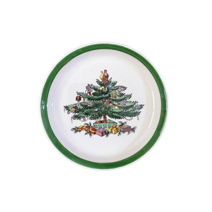 Vintage Set of Four Spode Christmas Tree Coasters