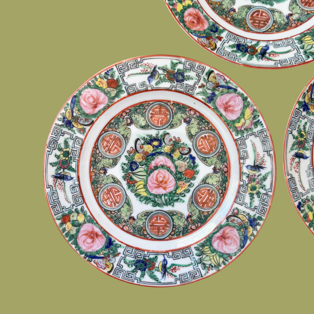 Vintage Rose Canton Plates - Sold Individually