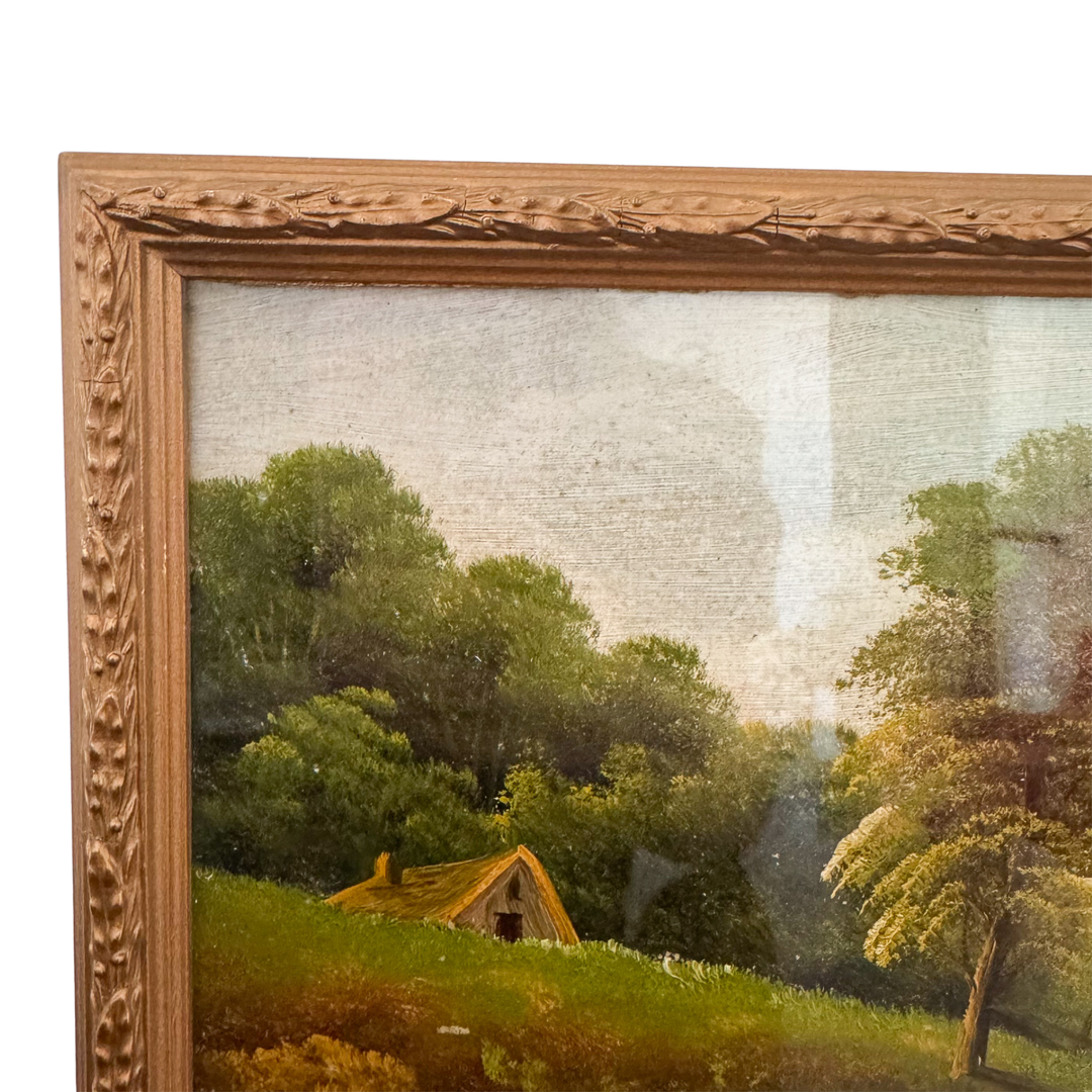 Antique English Landscape Oil Painting