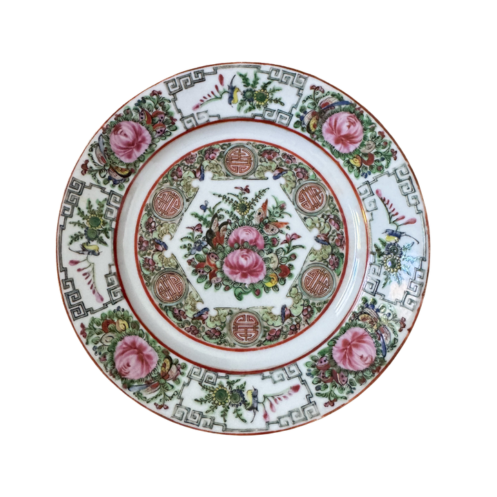Antique Rose Canton Plate