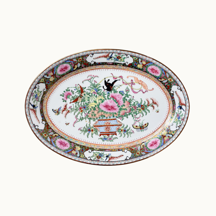 Vintage 14" Famille Rose Platter