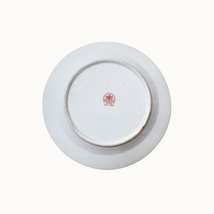 Vintage Famille Rose Luncheon Plates