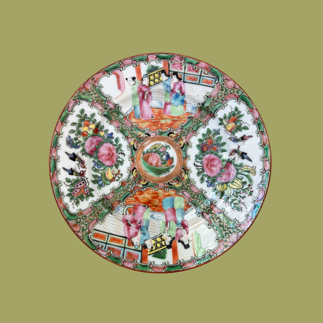Antique Rose Medallion Plate - Sold Individually