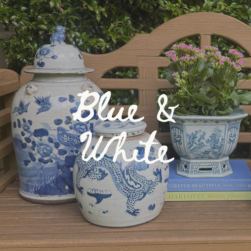 Blue and White