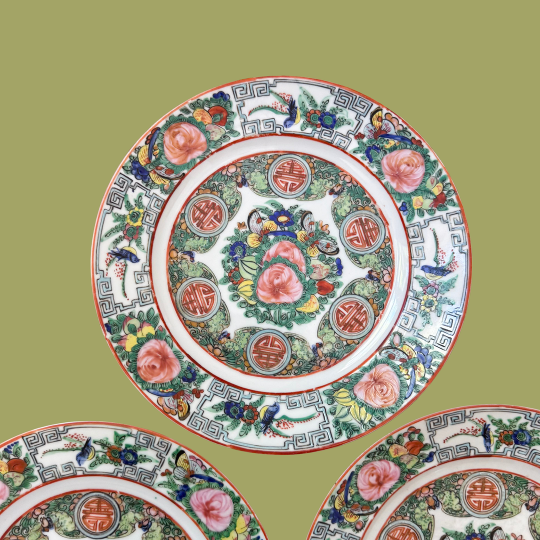 Vintage Rose Canton Plates - Sold Individually