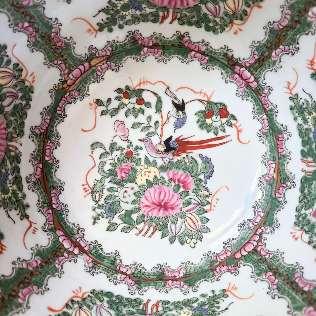Vintage Rose Canton Bowl