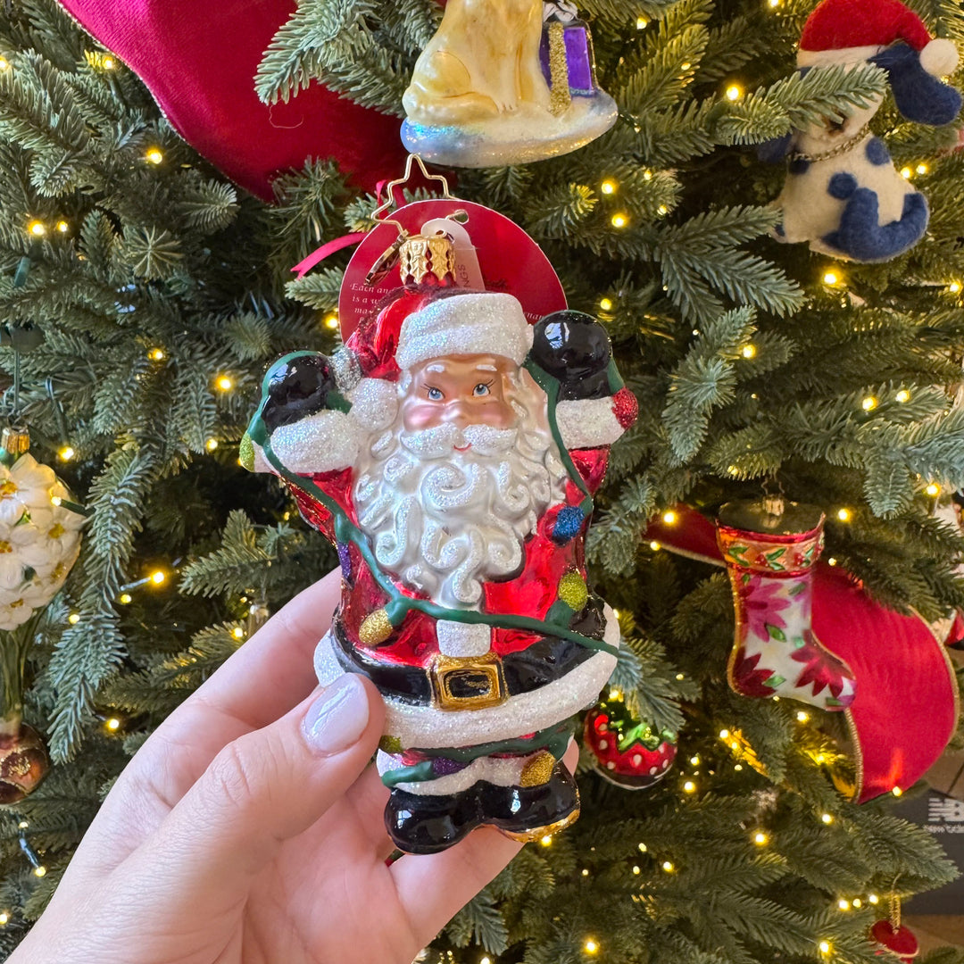 Christopher Radko Tangled Tidings Santa