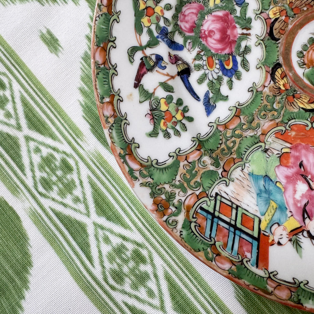Antique 9.5" Rose Medallion Plate 