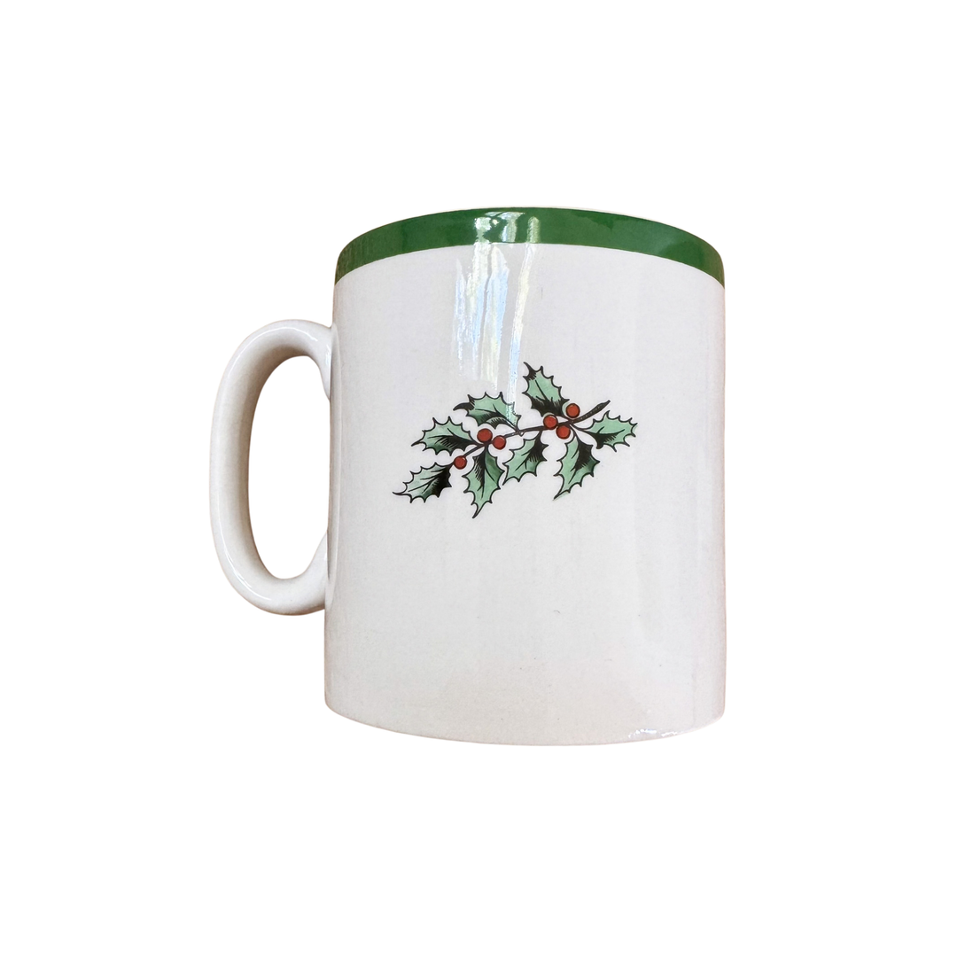 Vintage Set of Four Spode Christmas Tree Mugs