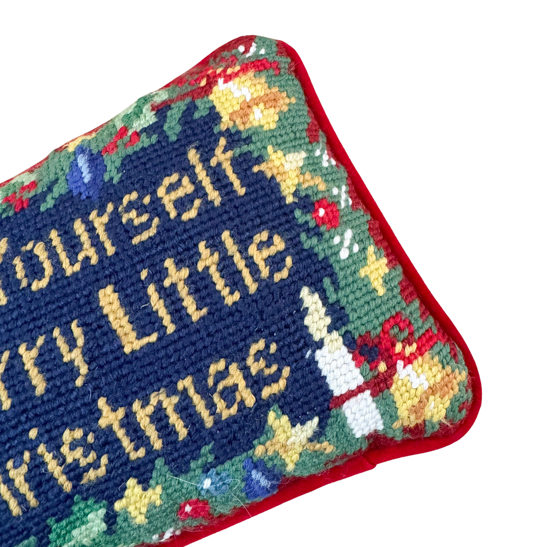 Have Yourself a Merry Little Christmas Needlepoint Pillow