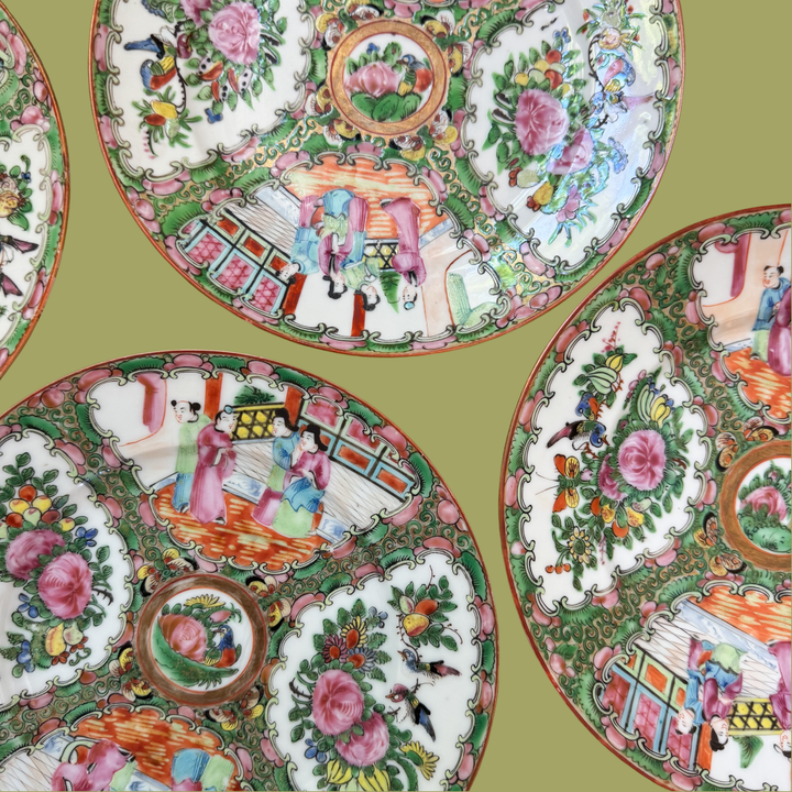 Antique Rose Medallion Plate - Sold Individually