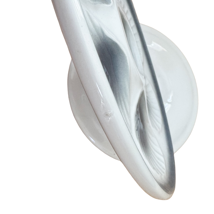 Pair of Smoky Gray Oyster Plates