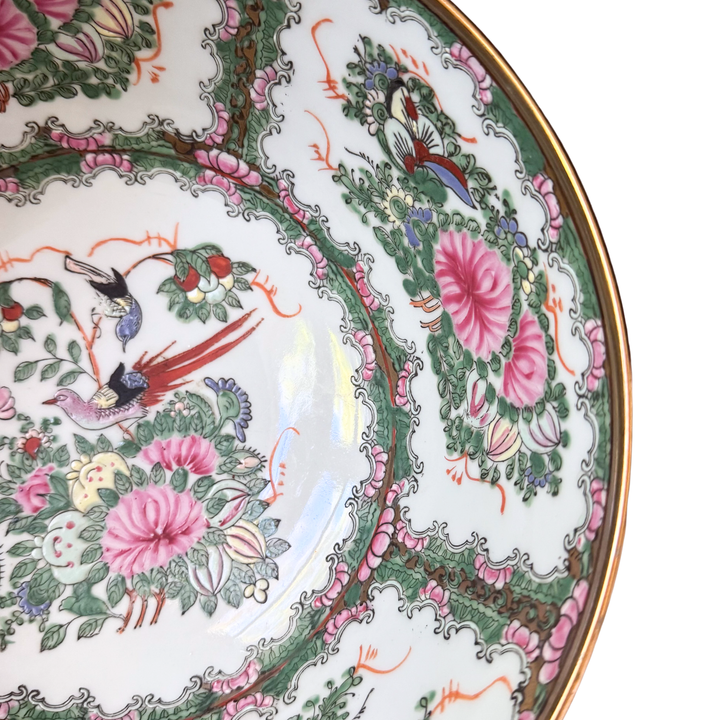 Vintage Rose Canton Bowl
