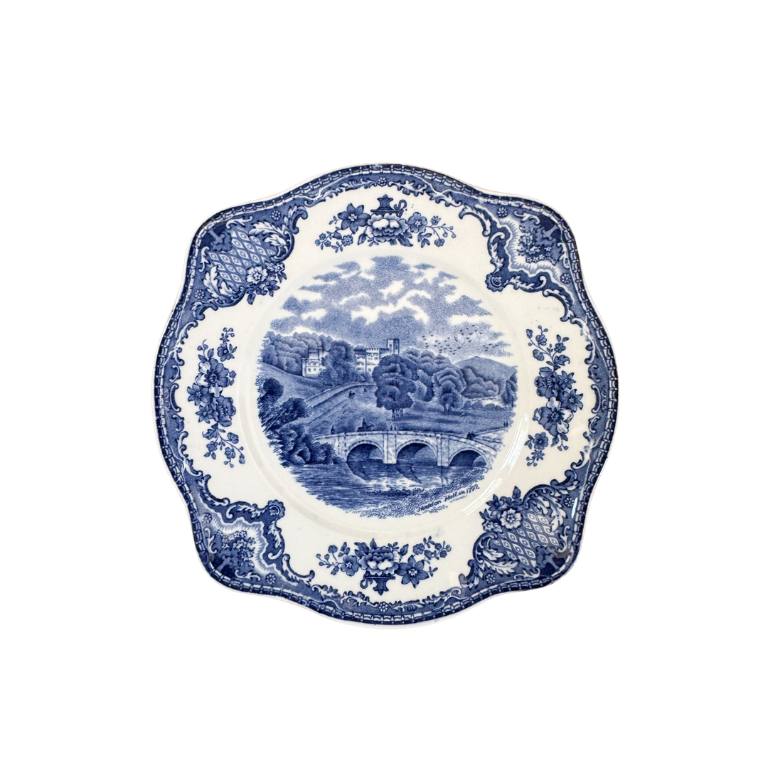 Set of Four Johnson Bros Old British Castles Sandwich Plates
