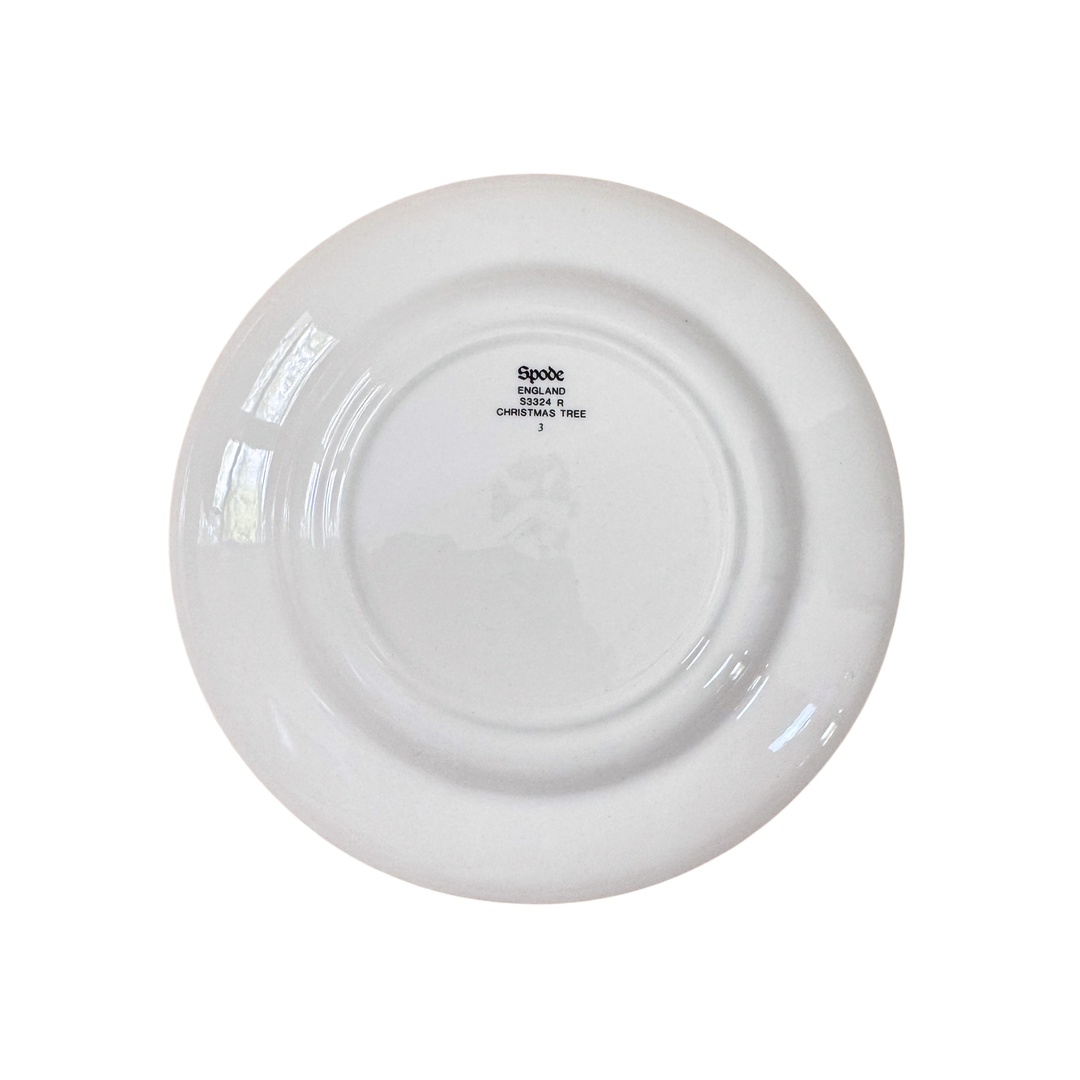 Vintage Spode Christmas Tree Bread and Butter Plates