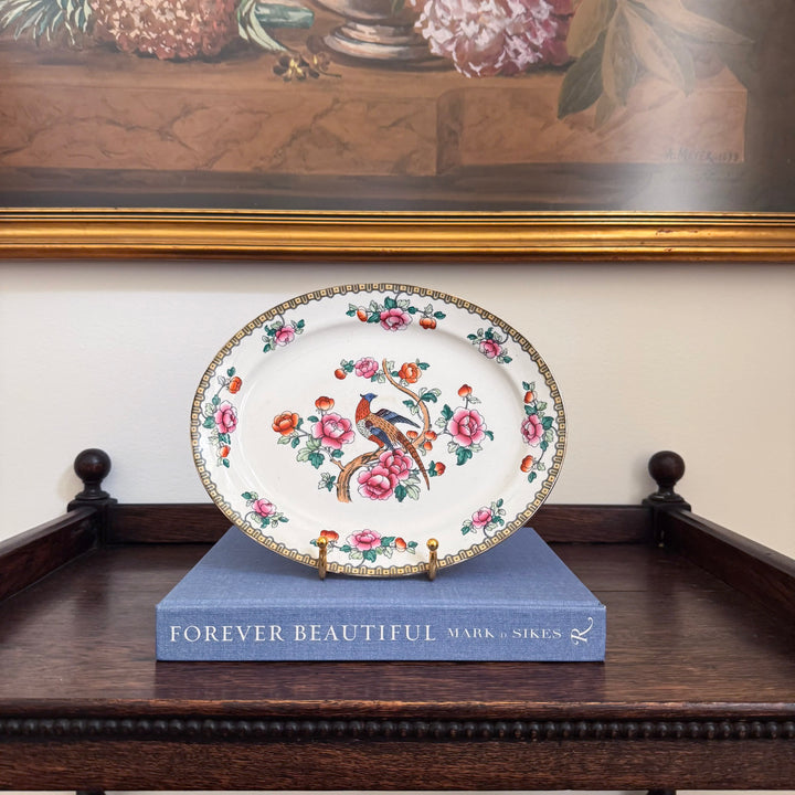 Antique F. Winkle Whieldon Ware Pheasant Platter