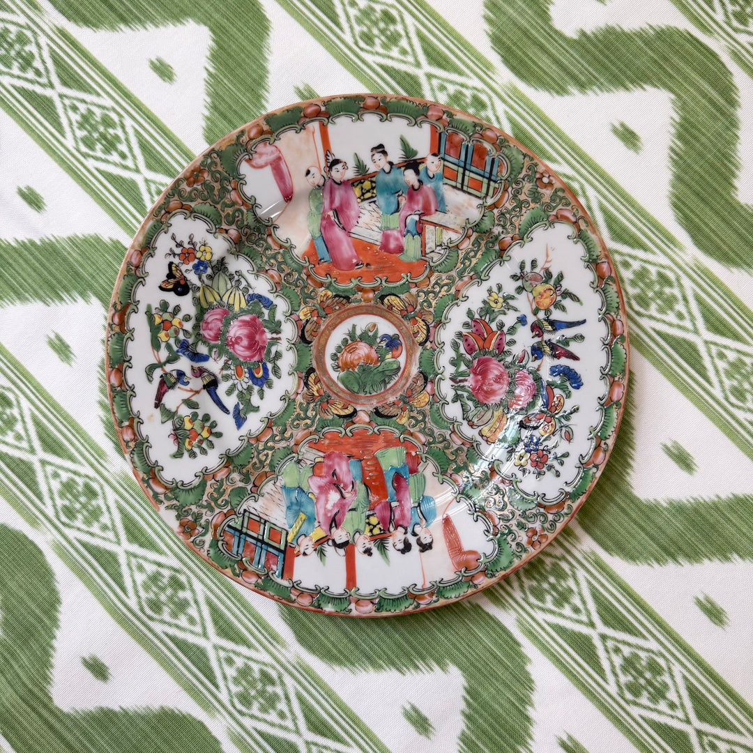 Antique 9.5" Rose Medallion Plate 