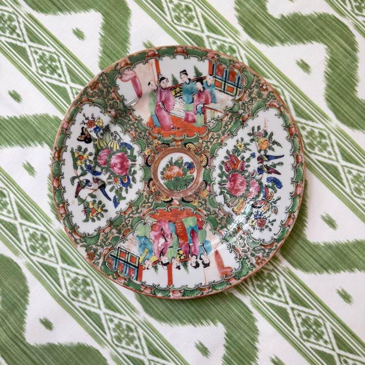 Antique 9.5" Rose Medallion Plate 