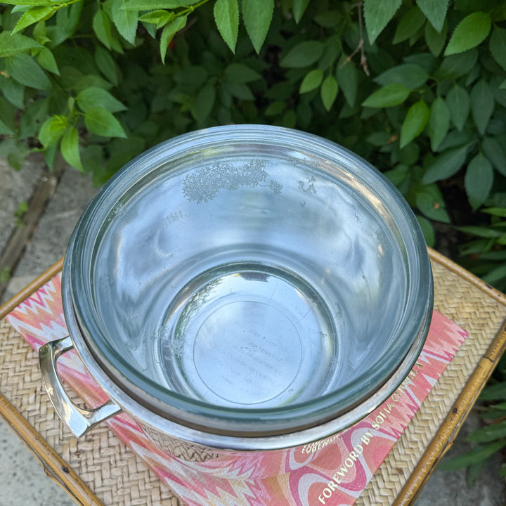 Vintage Sheffield Silver Plated Lined Covered Ice Bucket