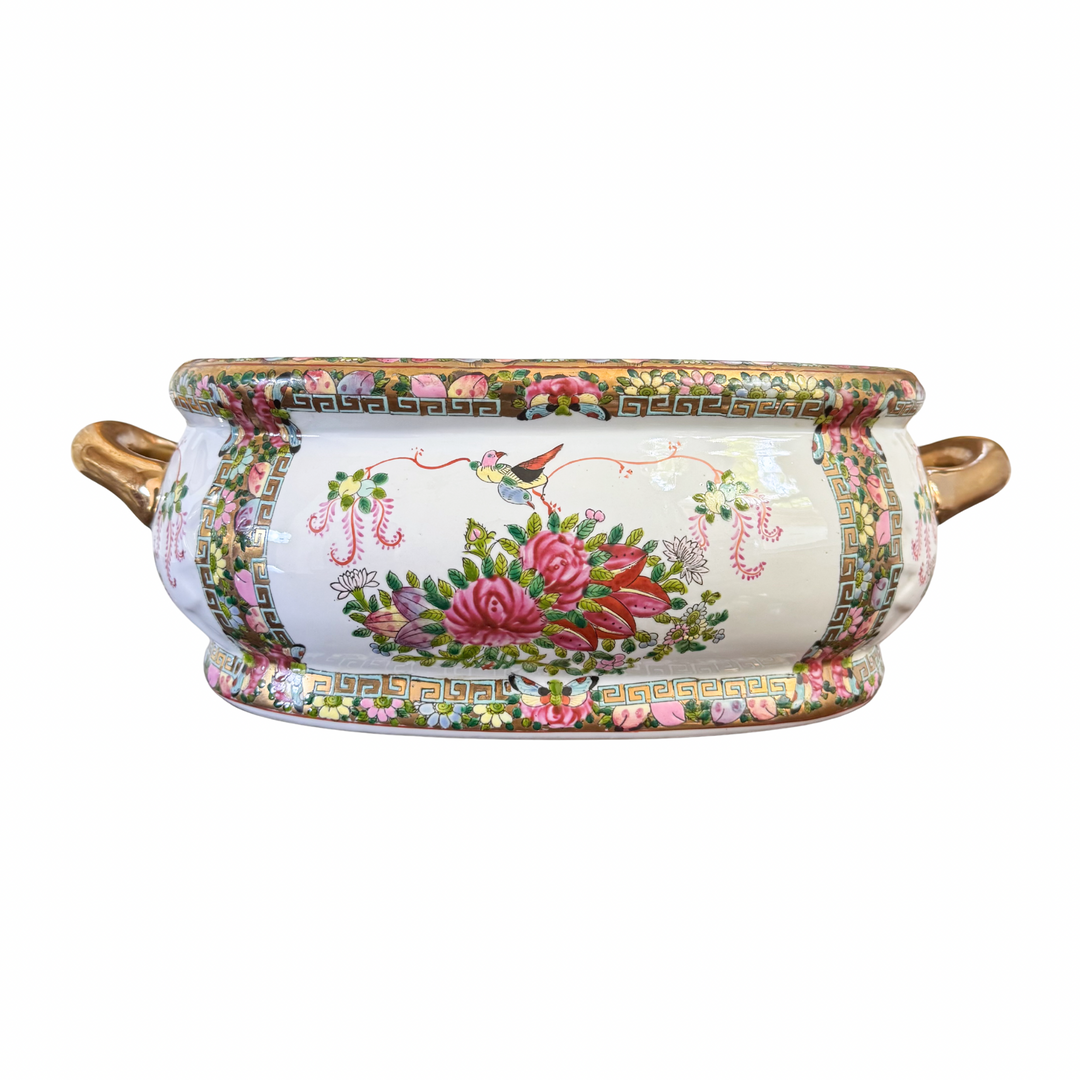 Vintage Rose Canton Footbath Planter