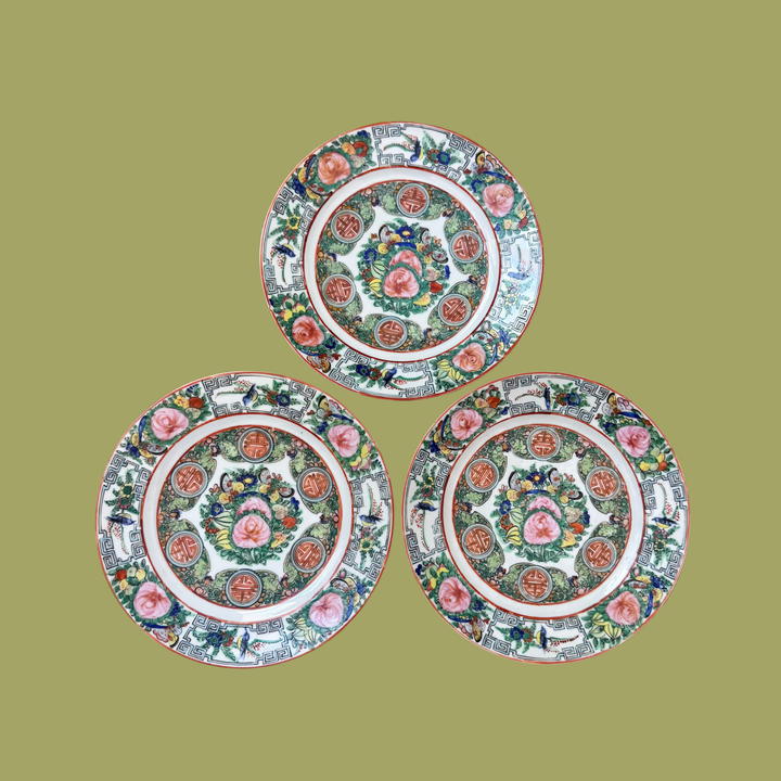 Vintage Rose Canton Plates - Sold Individually