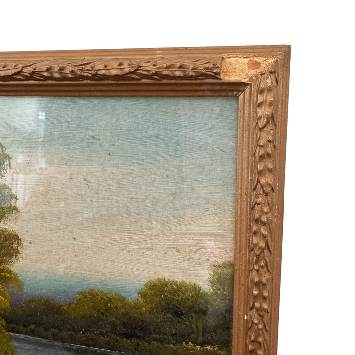 Antique English Landscape Oil Painting