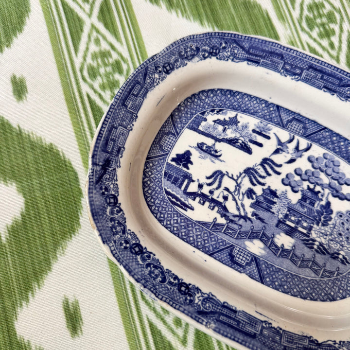 Mini Antique Blue Willow Platter