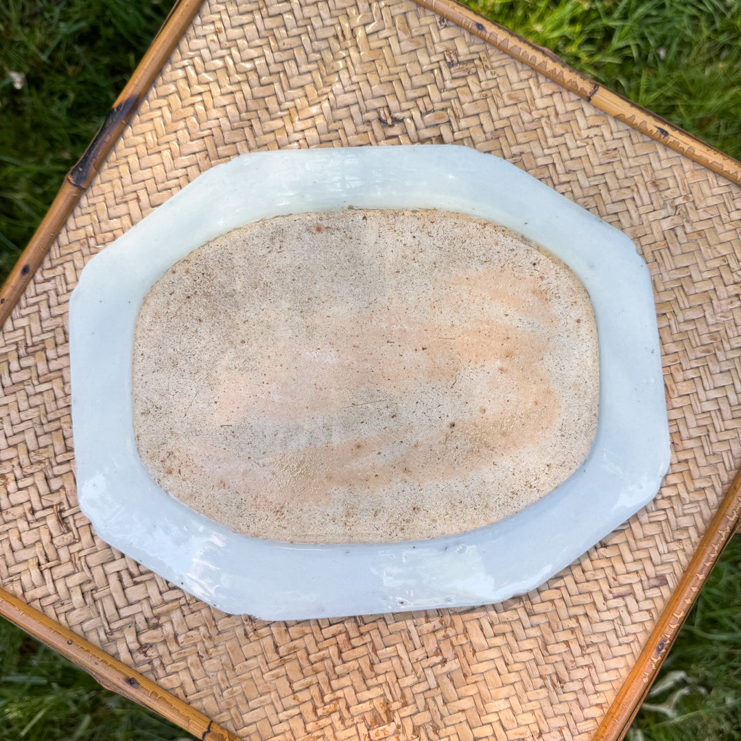 Antique Blue Canton Platter