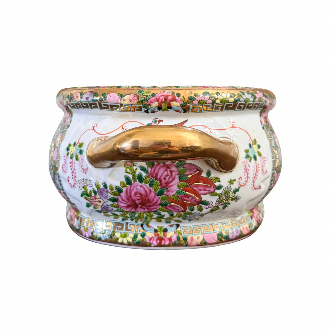 Vintage Rose Canton Footbath Planter