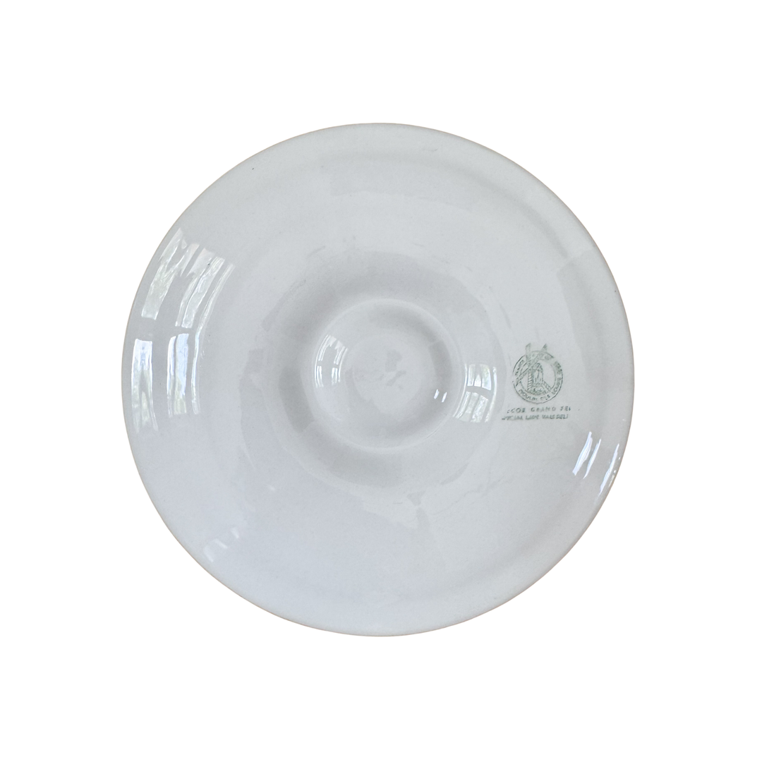 Pair of Smoky Gray Oyster Plates