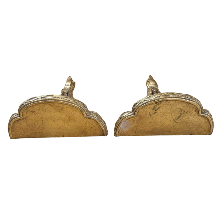Vintage Pair of Gilt Wood Wheat Wall Sconces