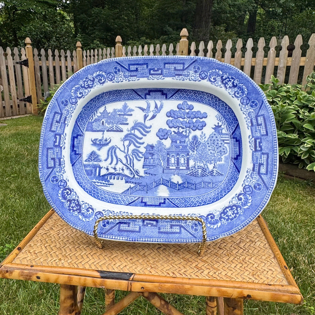 Antique Blue Willow Platter