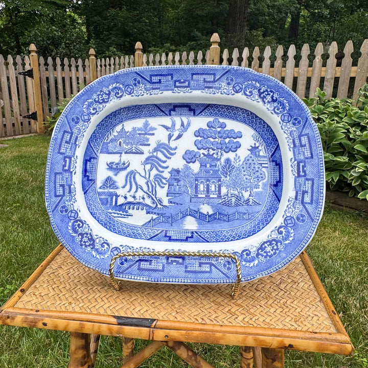 Antique Blue Willow Platter