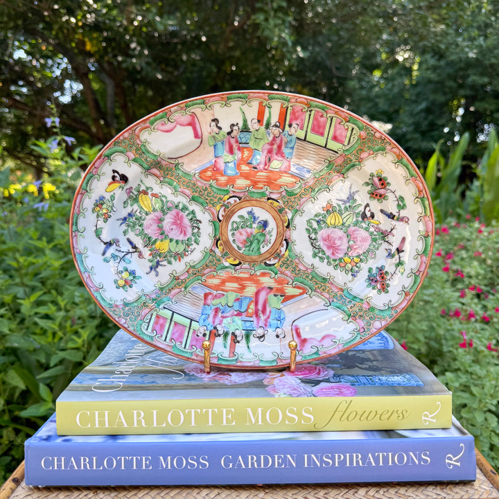 Antique Rose Medallion Platter