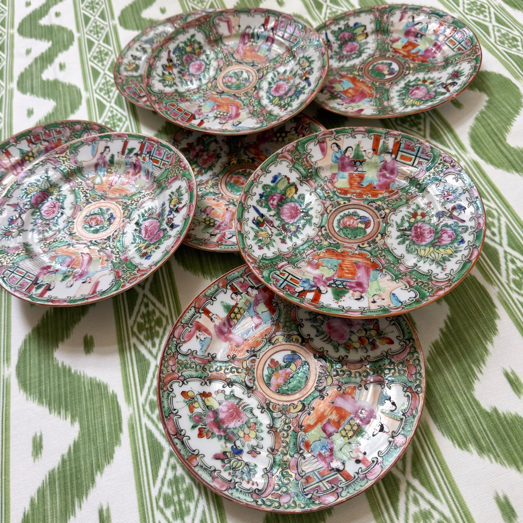 7" Rose Medallion Plates 